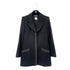 CHANEL VINTAGE COCO BUTTON TAILORED JACKET SKIRT SET BLACK WOOL 38 97A RTW 90287090 - PURPOSE
