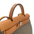 HERMES HER BAG ZIP PM 31 FAUVE VACHE HUNTER TOILE CADRILLE TOTE SHOULDER BAG Z 90287098 - PURPOSE