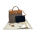 HERMES HER BAG ZIP PM 31 FAUVE VACHE HUNTER TOILE CADRILLE TOTE SHOULDER BAG Z 90287098 - PURPOSE