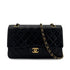 CHANEL VINTAGE CLASSIC FLAP MEDIUM CHAIN SHOULDER BAG BLACK LAMB SKIN 90287099 - PURPOSE