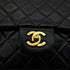 CHANEL VINTAGE CLASSIC FLAP MEDIUM CHAIN SHOULDER BAG BLACK LAMB SKIN 90287099 - PURPOSE