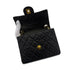 CHANEL VINTAGE MINI SQUARE 17 CHAIN SHOULDER BAG BLACK LAMB SKIN 90287105 - PURPOSE