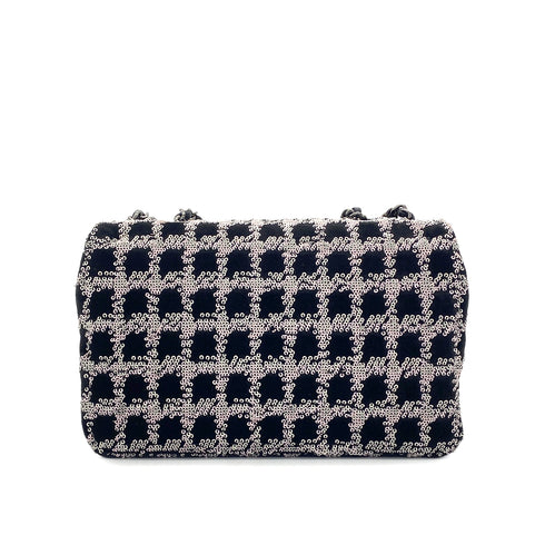 CHANEL CHAIN SHOULDER BAG BLACK VELOR SEQUINS 90287108 - PURPOSE