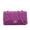 CHANEL MATELASSE CHAIN SHOULDER BAG PURPLE TWEED 90287109 - PURPOSE