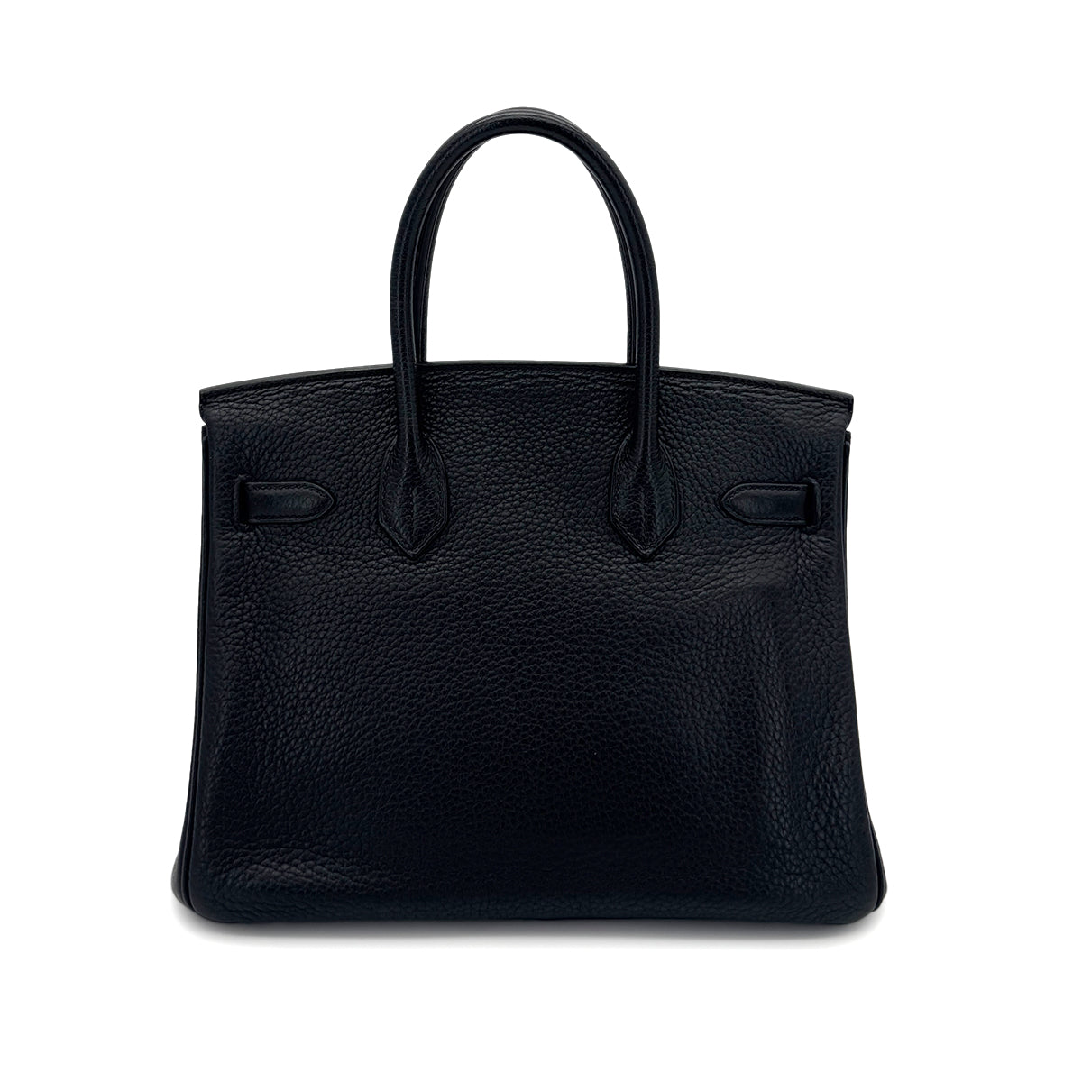 HERMES BIRKIN 30 BLACK TAURILLON CLEMENCE HAND BAG □N SHW 90287110