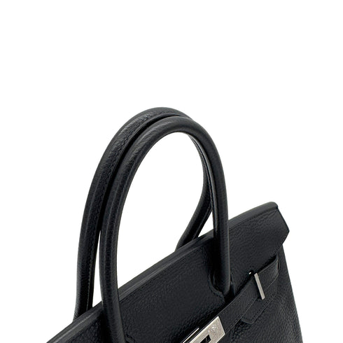 HERMES BIRKIN 30 BLACK TAURILLON CLEMENCE HAND BAG □N SHW 90287110 - PURPOSE