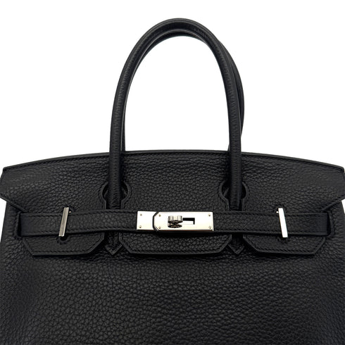 HERMES BIRKIN 30 BLACK TAURILLON CLEMENCE HAND BAG □N SHW 90287110 - PURPOSE