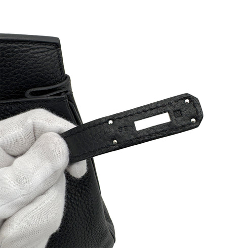 HERMES BIRKIN 30 BLACK TAURILLON CLEMENCE HAND BAG □N SHW 90287110 - PURPOSE