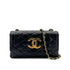 CHANEL VINTAGE MATELASSE BIG COCO CHAIN SHOULDER BAG BLACK LAMB SKIN 90287111 - PURPOSE