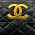 CHANEL VINTAGE MATELASSE BIG COCO CHAIN SHOULDER BAG BLACK LAMB SKIN 90287111 - PURPOSE