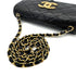 CHANEL VINTAGE MATELASSE BIG COCO CHAIN SHOULDER BAG BLACK LAMB SKIN 90287111 - PURPOSE