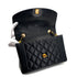 CHANEL VINTAGE DIANA MEDIUM CHAIN SHOULDER BAG BLACK LAMB SKIN 90287210 - PURPOSE
