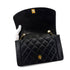 CHANEL VINTAGE DIANA MEDIUM CHAIN SHOULDER BAG BLACK LAMB SKIN 90287213 - PURPOSE