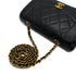 CHANEL VINTAGE DIANA SMALL CHAIN SHOULDER BAG BLACK LAMB SKIN 90287214 - PURPOSE