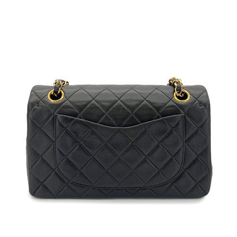 CHANEL VINTAGE CLASSIC FLAP SMALL CHAIN SHOULDER BAG KAHKI LAMB SKIN 90287216 - PURPOSE