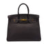 HERMES BIRKIN 35 EBENE TAURILLON CLEMENCE HAND BAG □E GHW 90287220 - PURPOSE