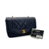CHANEL VINTAGE DIANA SMALL CHAIN SHOULDER BAG NAVY LAMB SKIN 90287221 - PURPOSE