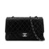 CHANEL VINTAGE CLASSIC FLAP MEDIUM CHAIN SHOULDER BAG BLACK LAMB SKIN 90287222 - PURPOSE