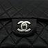 CHANEL VINTAGE CLASSIC FLAP MEDIUM CHAIN SHOULDER BAG BLACK LAMB SKIN 90287222 - PURPOSE