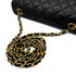 CHANEL VINTAGE MATELASSE HALF MOON CHAIN SHOULDER BAG BLACK LAMB SKIN 90287223 - PURPOSE