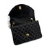 CHANEL VINTAGE MATELASSE HALF MOON CHAIN SHOULDER BAG BLACK LAMB SKIN 90287223 - PURPOSE