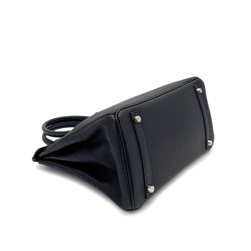 HERMES BIRKIN 30 BLACK TOGO HAND BAG □E SHW 90287224 - PURPOSE