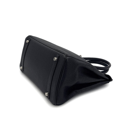 HERMES BIRKIN 30 BLACK TOGO HAND BAG □E SHW 90287224 - PURPOSE