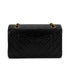 CHANEL VINTAGE CLASSIC FLAP MEDIUM CHAIN SHOULDER BAG BLACK LAMB SKIN 90287226 - PURPOSE