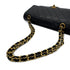 CHANEL VINTAGE CLASSIC FLAP MEDIUM CHAIN SHOULDER BAG BLACK LAMB SKIN 90287226 - PURPOSE