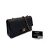 CHANEL VINTAGE CLASSIC FLAP MEDIUM CHAIN SHOULDER BAG BLACK LAMB SKIN 90287226 - PURPOSE