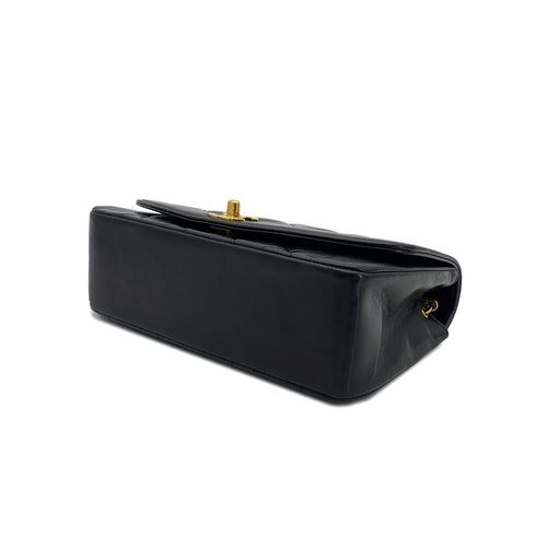 CHANEL VINTAGE DIANA SMALL CHAIN SHOULDER BAG BLACK LAMB SKIN 90287227 - PURPOSE