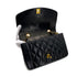 CHANEL VINTAGE DIANA SMALL CHAIN SHOULDER BAG BLACK LAMB SKIN 90287227 - PURPOSE