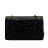 CHANEL VINTAGE CLASSIC FLAP MEDIUM CHAIN SHOULDER BAG BLACK LAMB SKIN 90287230 - PURPOSE