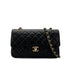 CHANEL VINTAGE CLASSIC FLAP SMALL CHAIN SHOULDER BAG BLACK LAMB SKIN 90287232 - PURPOSE