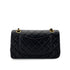 CHANEL VINTAGE CLASSIC FLAP SMALL CHAIN SHOULDER BAG BLACK LAMB SKIN 90287232 - PURPOSE