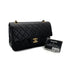 CHANEL VINTAGE CLASSIC FLAP SMALL CHAIN SHOULDER BAG BLACK LAMB SKIN 90287232 - PURPOSE