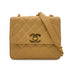 CHANEL VINTAGE MATELASSE CHAIN SHOULDER BAG BEIGE CAVIAR SKIN 90287238 - PURPOSE