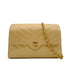 CHANEL VINTAGE CHEVRON V STITCH CHAIN SHUOLDER BAG BEIGE LAMB SKIN 90287240 - PURPOSE