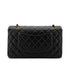 CHANEL VINTAGE CLASSIC FLAP MEDIUM CHAIN SHOULDER BAG BLACK LAMB SKIN 90287245 - PURPOSE