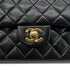 CHANEL VINTAGE CLASSIC FLAP MEDIUM CHAIN SHOULDER BAG BLACK LAMB SKIN 90287245 - PURPOSE