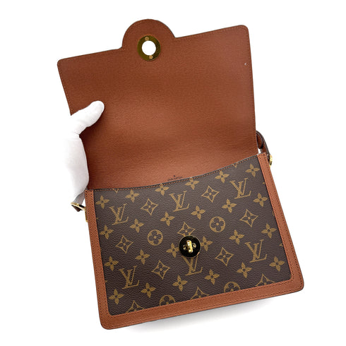 LOUIS VUITTON MONOGRAM RASPAIL SHOULDER BAG BROWN M51372 90287347 - PURPOSE