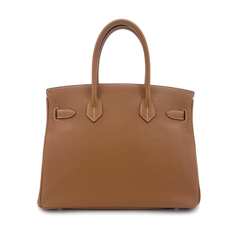 HERMES BIRKIN 30 GOLD TOGO HAND BAG □R SHW 90287470 - PURPOSE