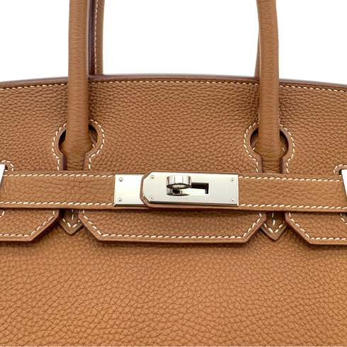 HERMES BIRKIN 30 GOLD TOGO HAND BAG □R SHW 90287470 - PURPOSE