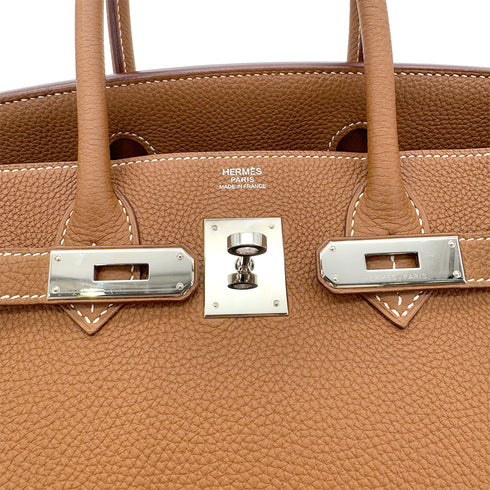 HERMES BIRKIN 30 GOLD TOGO HAND BAG □R SHW 90287470 - PURPOSE