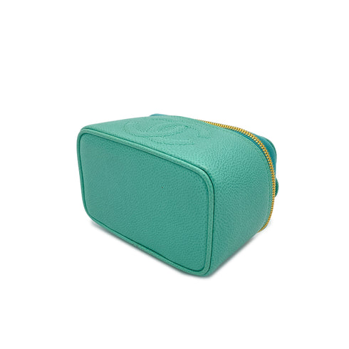 CHANEL VINTAGE MINI VANITY HAND BAG GREEN CAVIAR SKIN 90287472 - PURPOSE