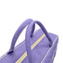 CHANEL VINTAGE MATELASSE LOGO BOSTON HAND BAG PURPLE WHITE LEATHER 90287478 - PURPOSE