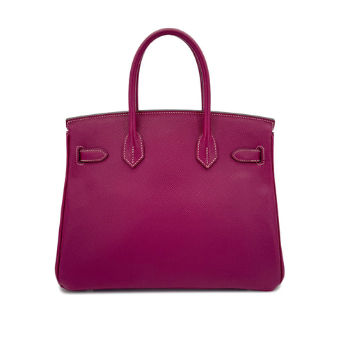 HERMES CANDY BIRKIN 30 TOSCA ROSE TYRIEN VEAU EPSOM HAND BAG □O SHW 90287479 - PURPOSE
