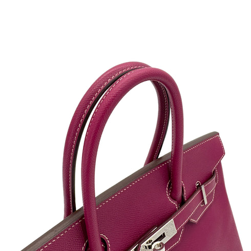 HERMES CANDY BIRKIN 30 TOSCA ROSE TYRIEN VEAU EPSOM HAND BAG □O SHW 90287479 - PURPOSE