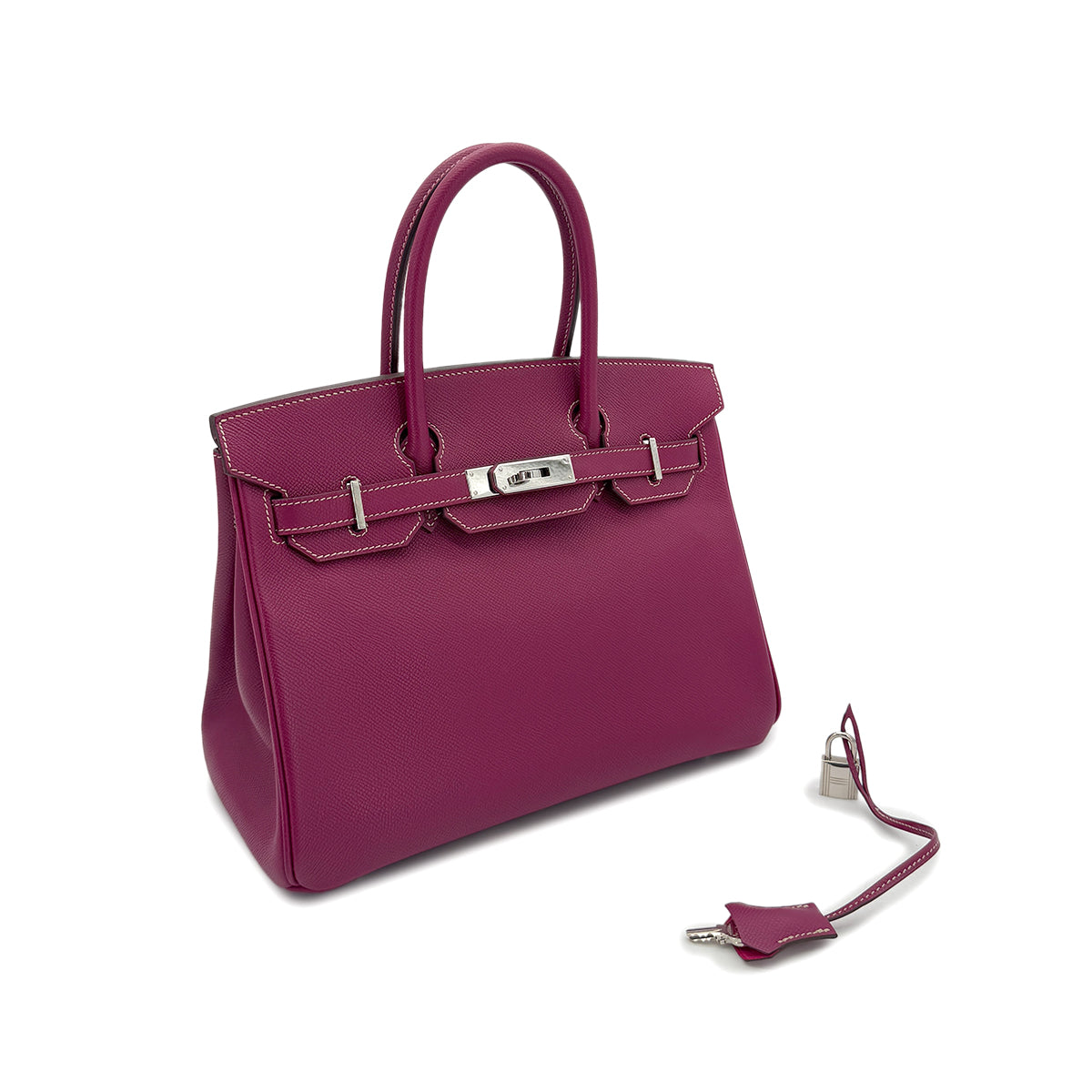 HERMES CANDY BIRKIN 30 TOSCA ROSE TYRIEN VEAU EPSOM HAND BAG □O SHW 90287479