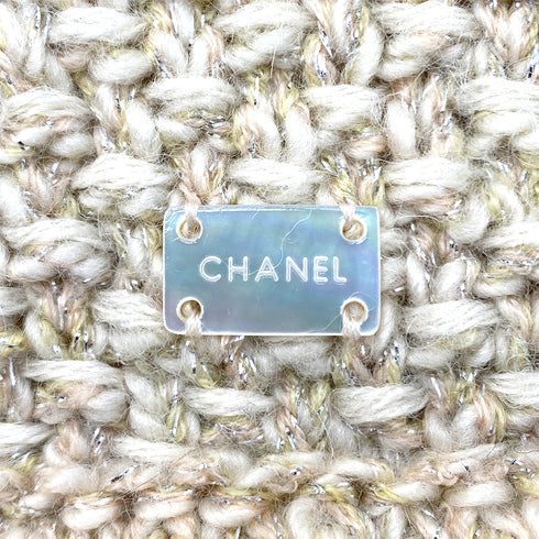 CHANEL TWEED KNIT CARDIGAN ECRU ALPACA 36 03A RTW 90287480 - PURPOSE